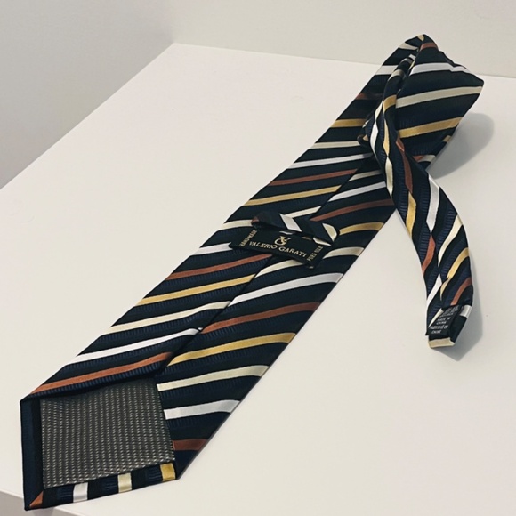 Set Italian 💯 Silk  Ties Valerio Garati Hand Made & Pronto Uomo Platinum Vtg - Picture 4 of 12